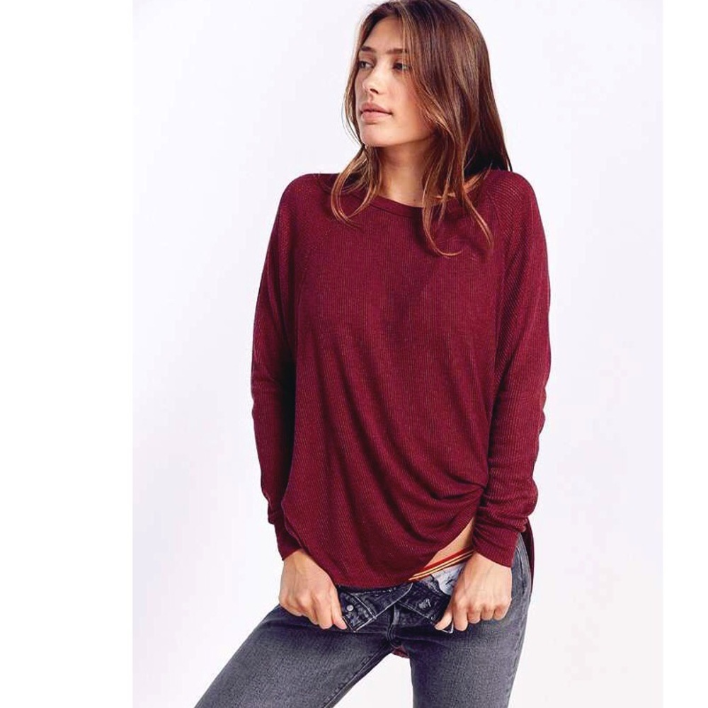 Urban Outfitters Sofia Side Split Raglan Top - image 3